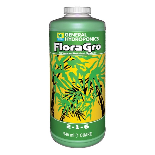 [HGC718996] General Hydroponics FloraGro 1 Quart