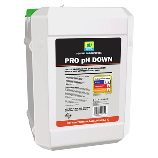 [HGC722002] General Hydroponics PRO pH Down 6 Gallon