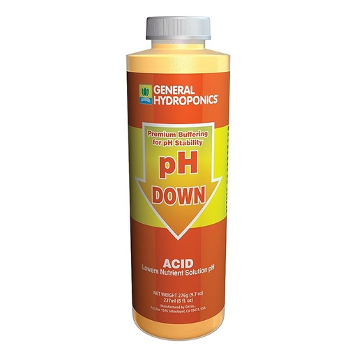 [HGC722115] General Hydroponics pH Down 8 fl oz